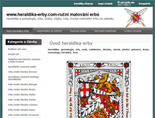 Tablet Screenshot of heraldika-erby.com
